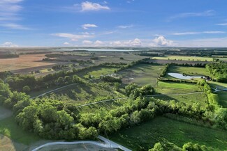 Open farmland at 7460 Fulton Creek Rd, Radnor, Ohio